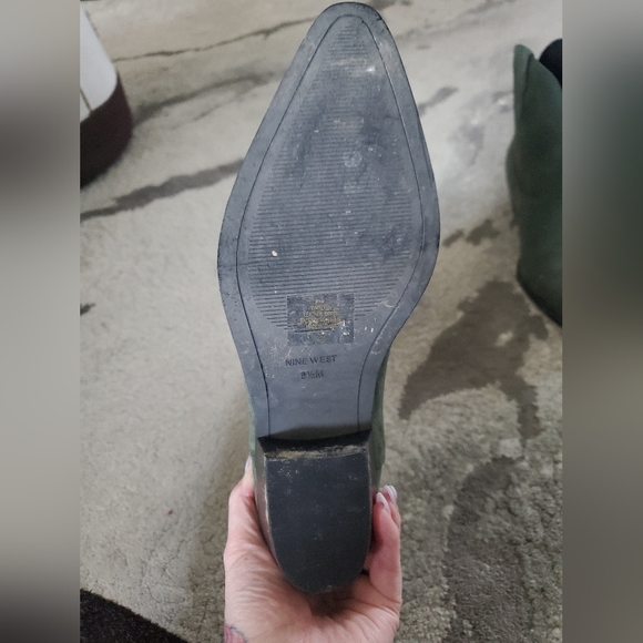 Nine West Olive Green Western Boots - Picture 6 of 12